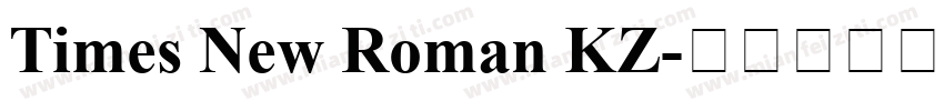 Times New Roman KZ字体转换